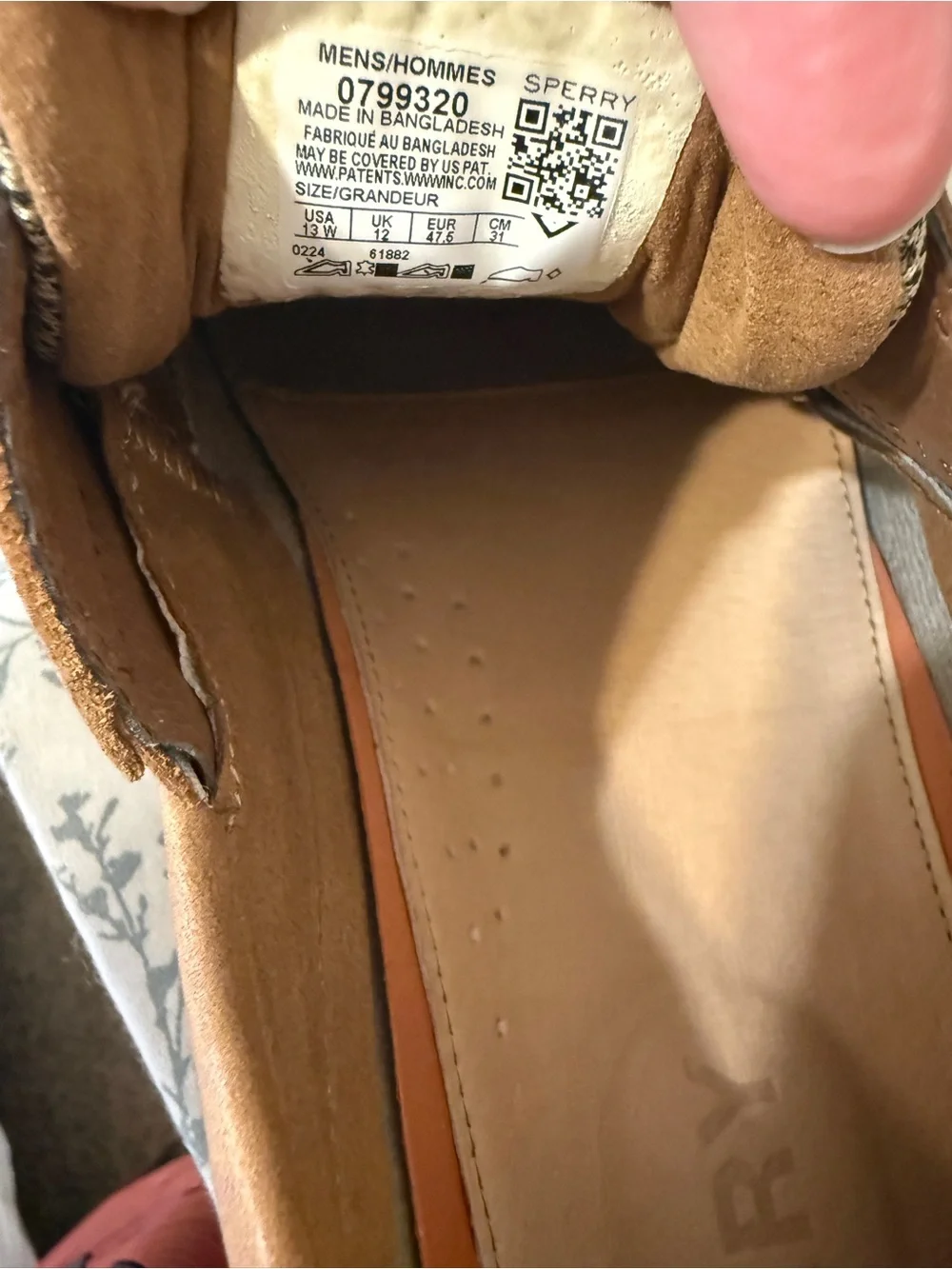 Men’s Sperry Billfish 3-Eye boat shoes in classic brown/tan leather.